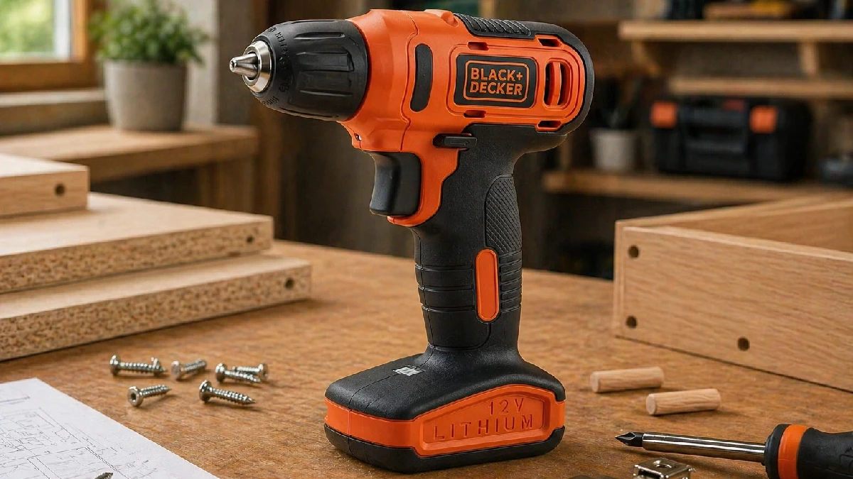 Parafusadeira Black+Decker LD12S 12V — iniciante montagem de móveis 2026
