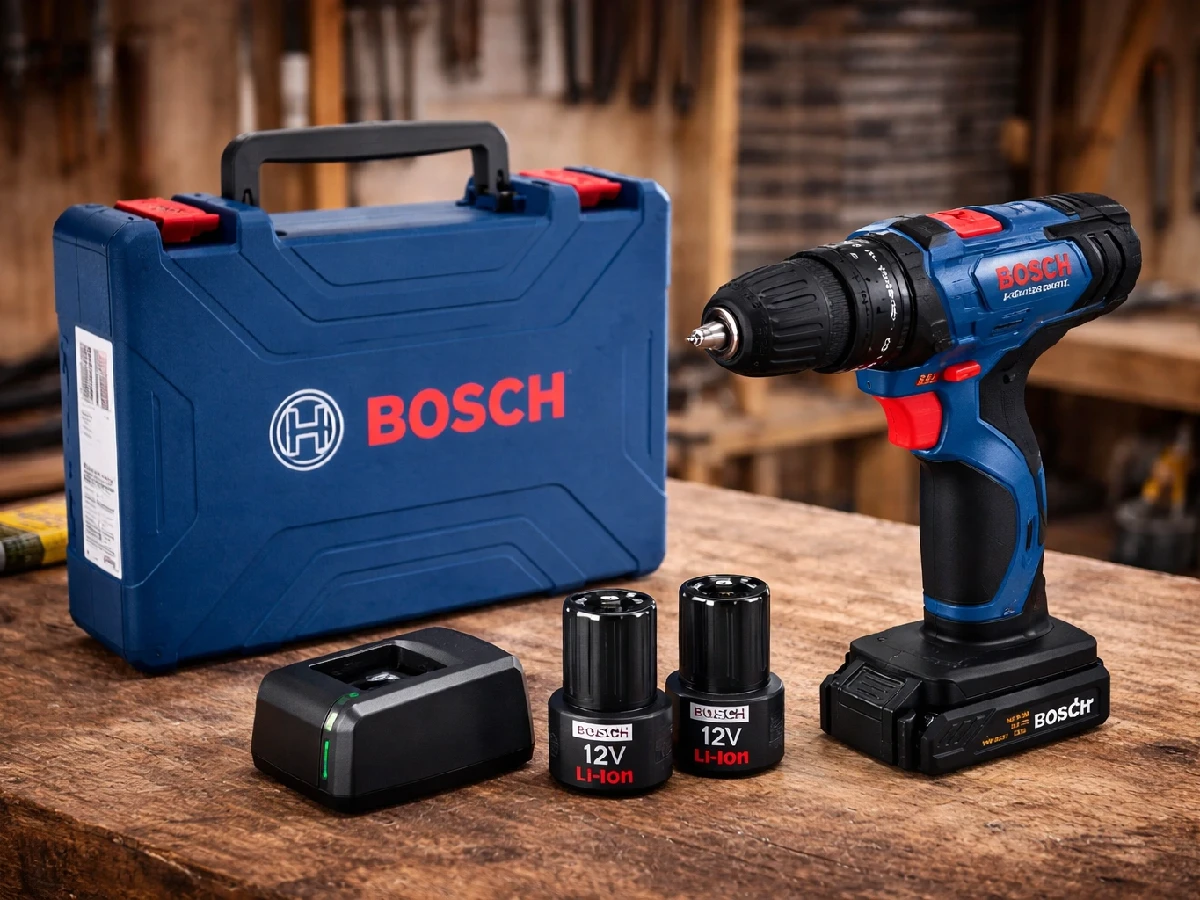 Parafusadeira Bosch GSB 120-LI 12V com impacto e kit