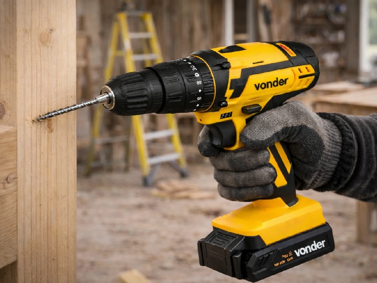 Parafusadeira Vonder PFV012I 12V custo-benefício robusta