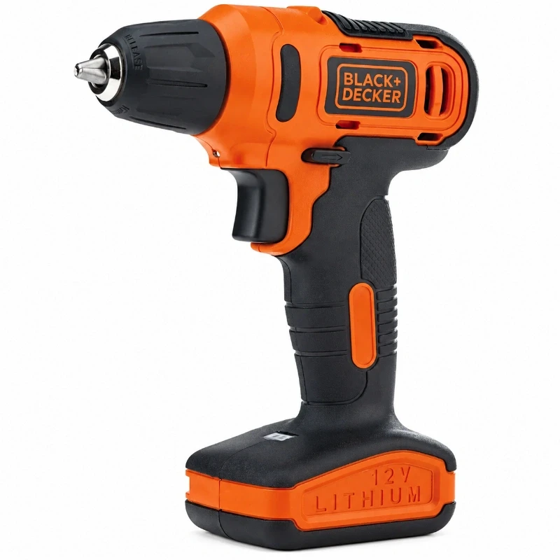 Parafusadeira Black+Decker LD12S 12V — a mais leve do comparativo com 0,85 kg