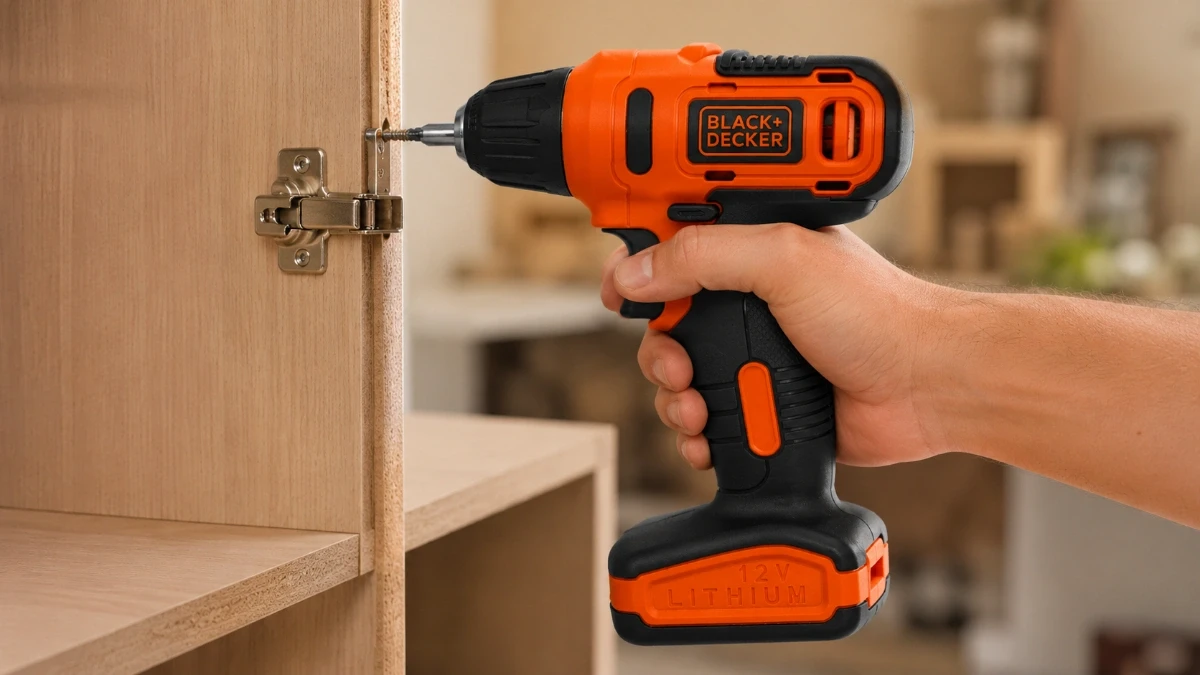 Gatilho de velocidade variável da Black+Decker LD12S — controle manual de torque