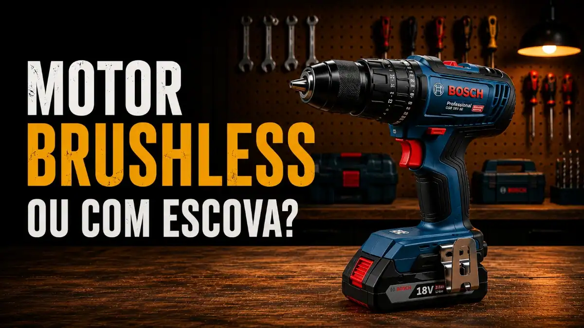 Motor brushless ou com escova em parafusadeiras